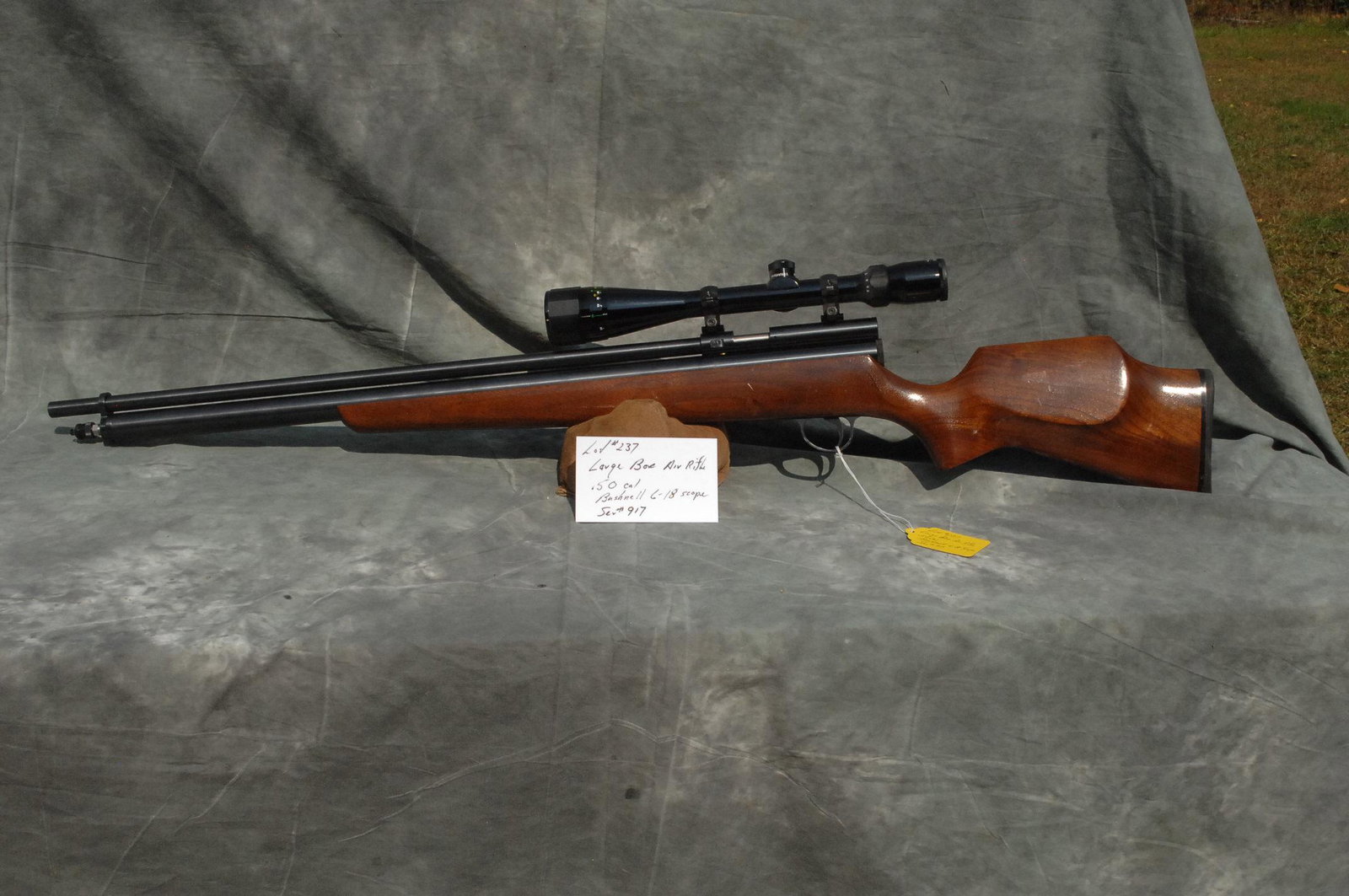 Large Bore Air Rifle: 50 Cal. Bushnell 6-18 Scope Ser# 197
