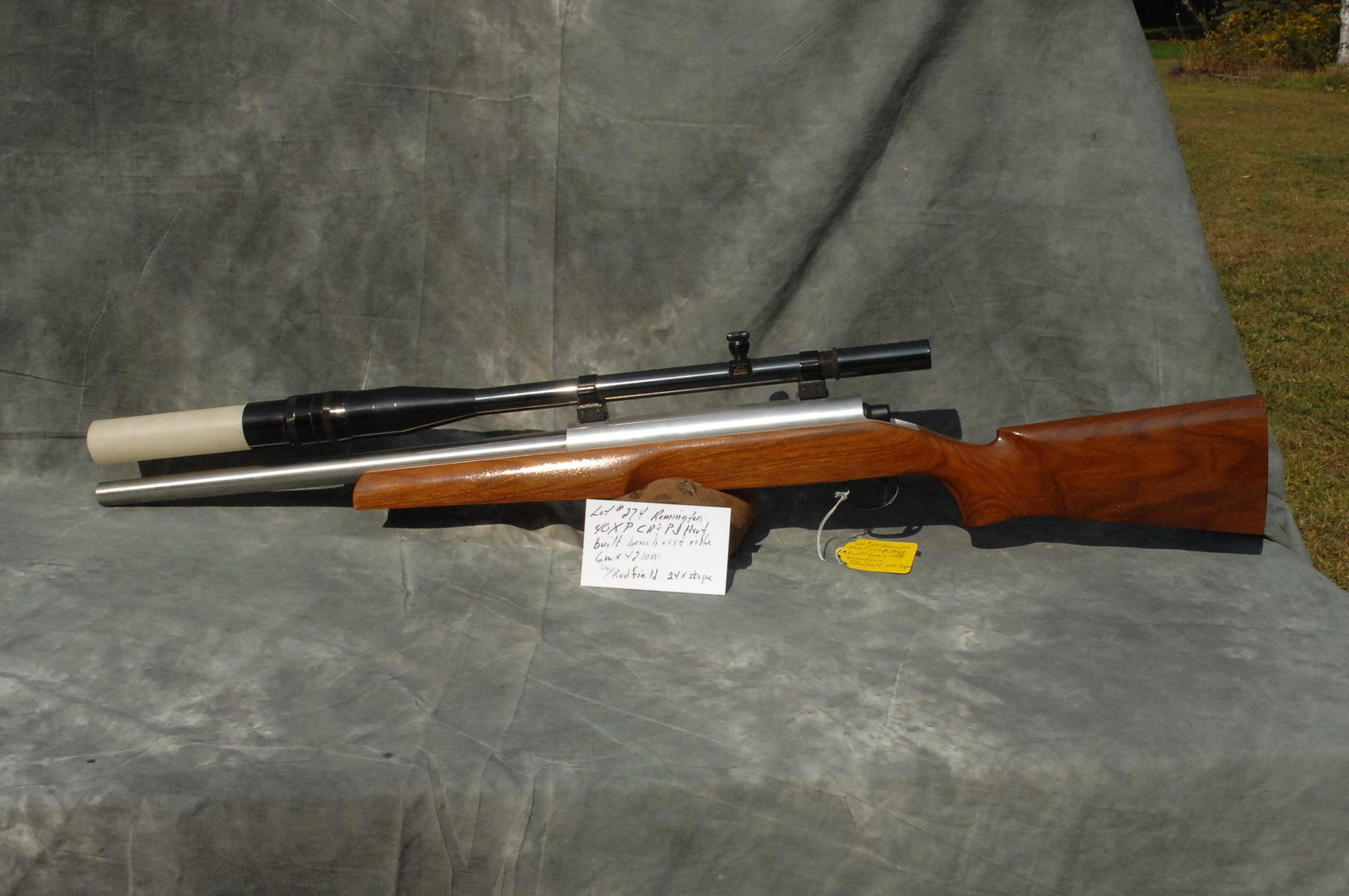 Remington 40XB C.R&.P.J. Hart Built Bench Rest: 6mmx 47mm with Redfield 24 power scope 24x