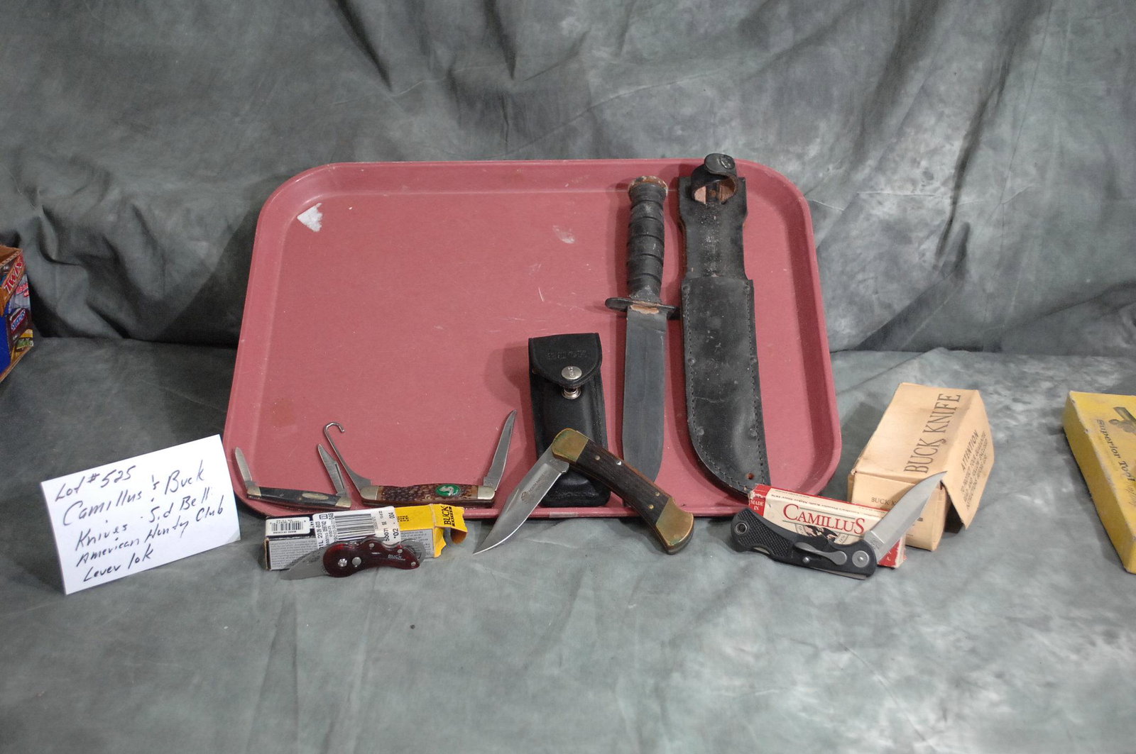 Buck and Camillus Knives: Knives - Sid Bell, American Hunting Club, and Lever Lok