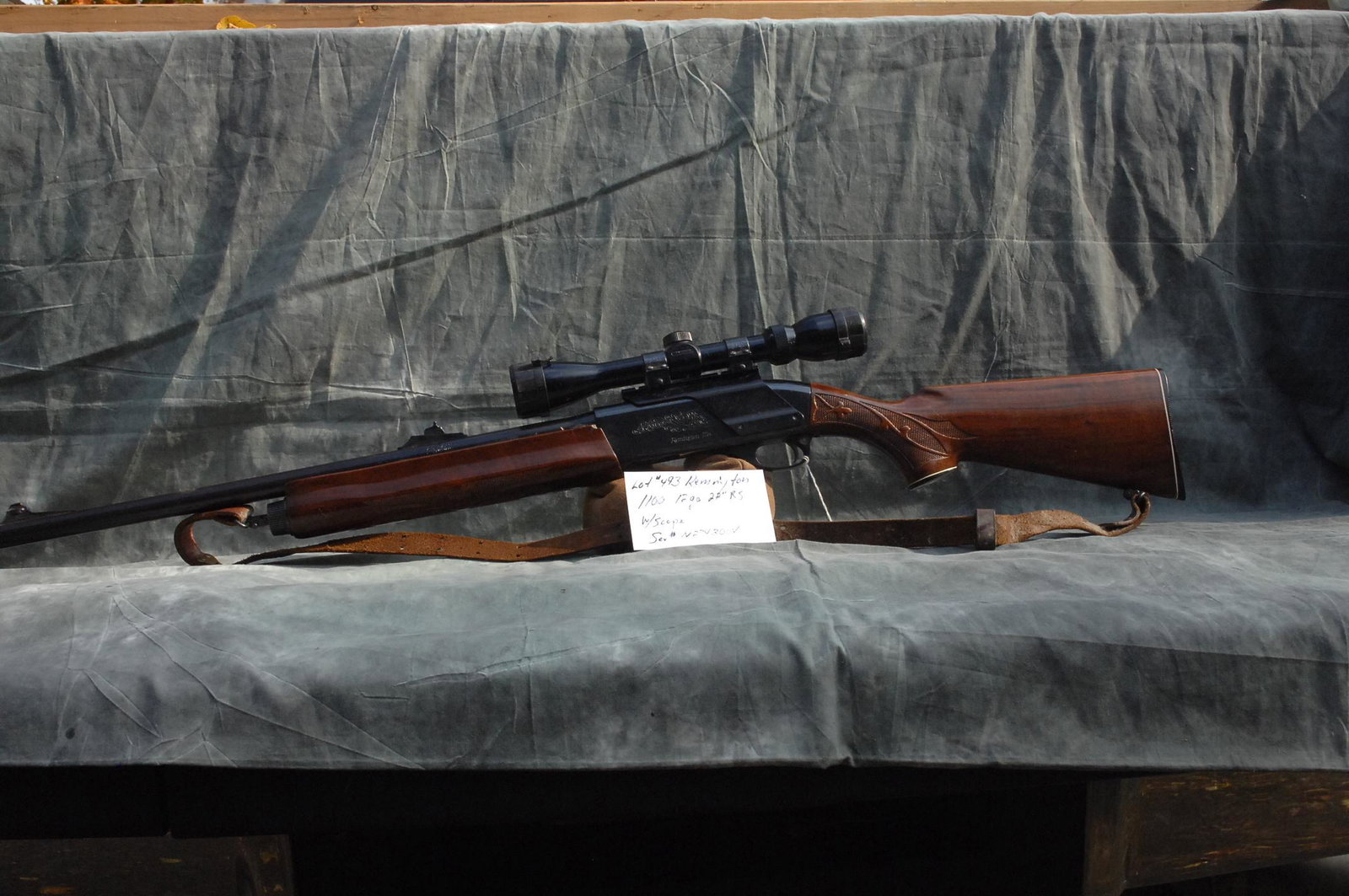 Remington 1100 12 ga,: 22" bbl, RS, scope and mount, ser# 274300V