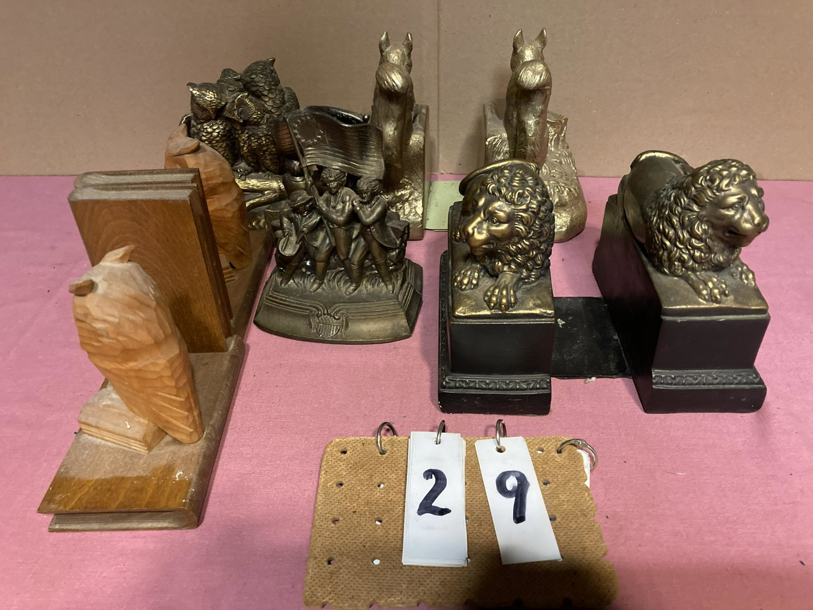 Collection of Bookends (5 pairs): Collection of bookends. 5 pairs. Unreserved from the Conyngham, PA Estate. Fresh to the market.