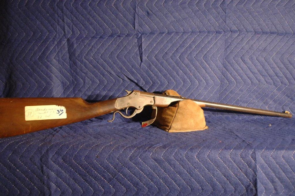 Stevens Marksman: Stevens Marksman .32 Rimfire long. 22" bbl. Pitted. NSN,