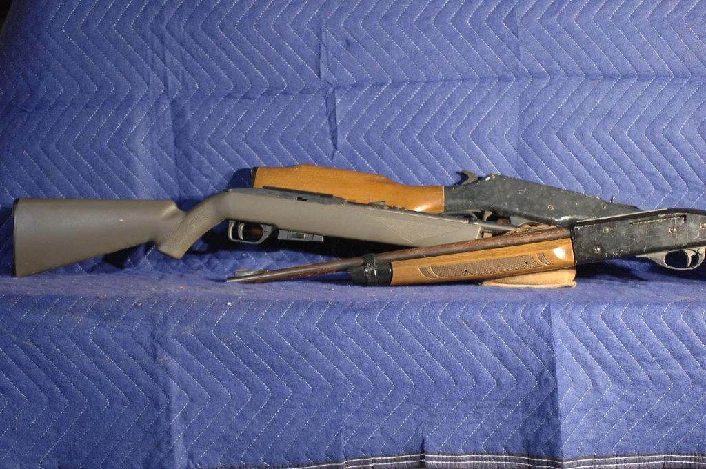 3 Crossman Air Rifles: 3 Crossman Air Rifles. Model 1077. Model 766. Model 99. No FFL needed.