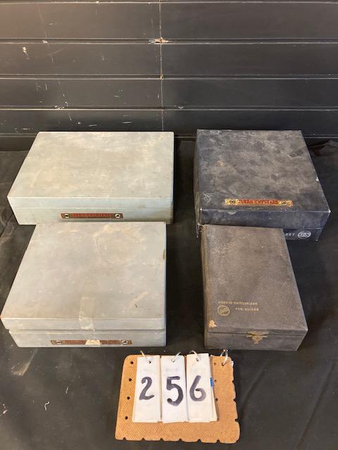 Watch Making Tools: Watch making tools. (1) Geranow-Simon Machine Co. hand press for watch crystals marked Rochester, NY. (1) Seitz Fabr. Suisse & Brevet flat pushers, pump pushers, concave pushers and reamers. (1) Geran