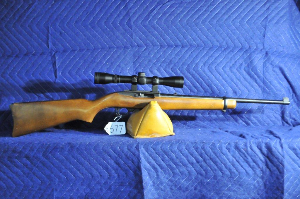 Ruger Model 10/22: Ruger Model 10/22. 22LR. Tasco 4x scope. See through mounts. Serial No. 200-86755.