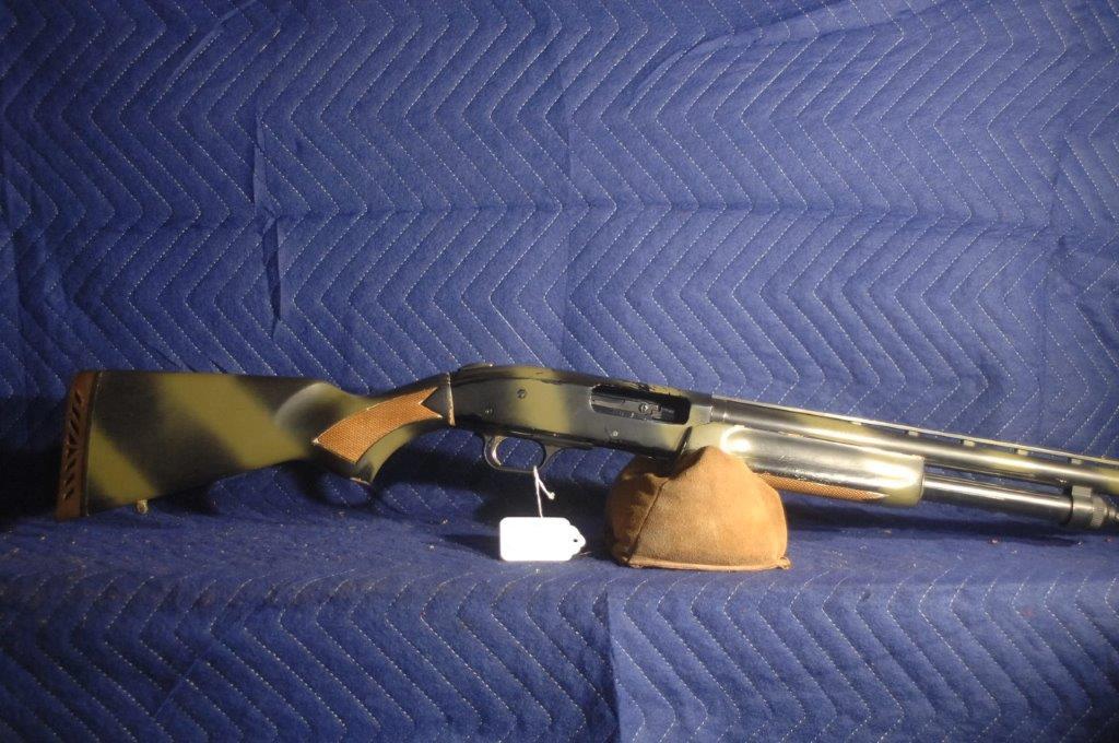 Mossberg 835 UltiMag: Mossberg 835 UltiMag 12 gauge 3.5" shotgun. Camo'd, screw in choke, VR, ported 28" bbl. Serial No. UM624852.