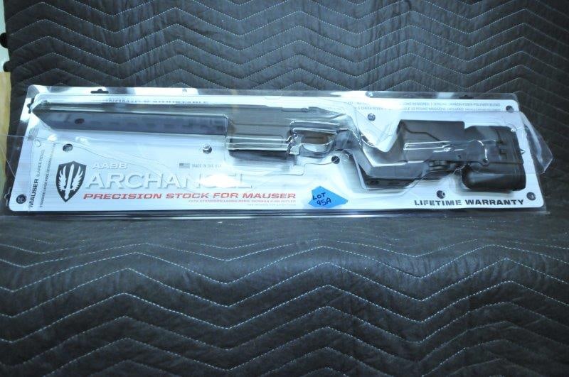 Archangel Precision Mauser Stock: Archangel Precision Mauser stock. New in open box, missing magazine. See photos.