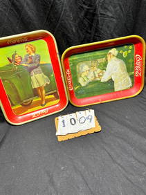 Pair of Coca Cola Co. Metal Trays (1 of 4)