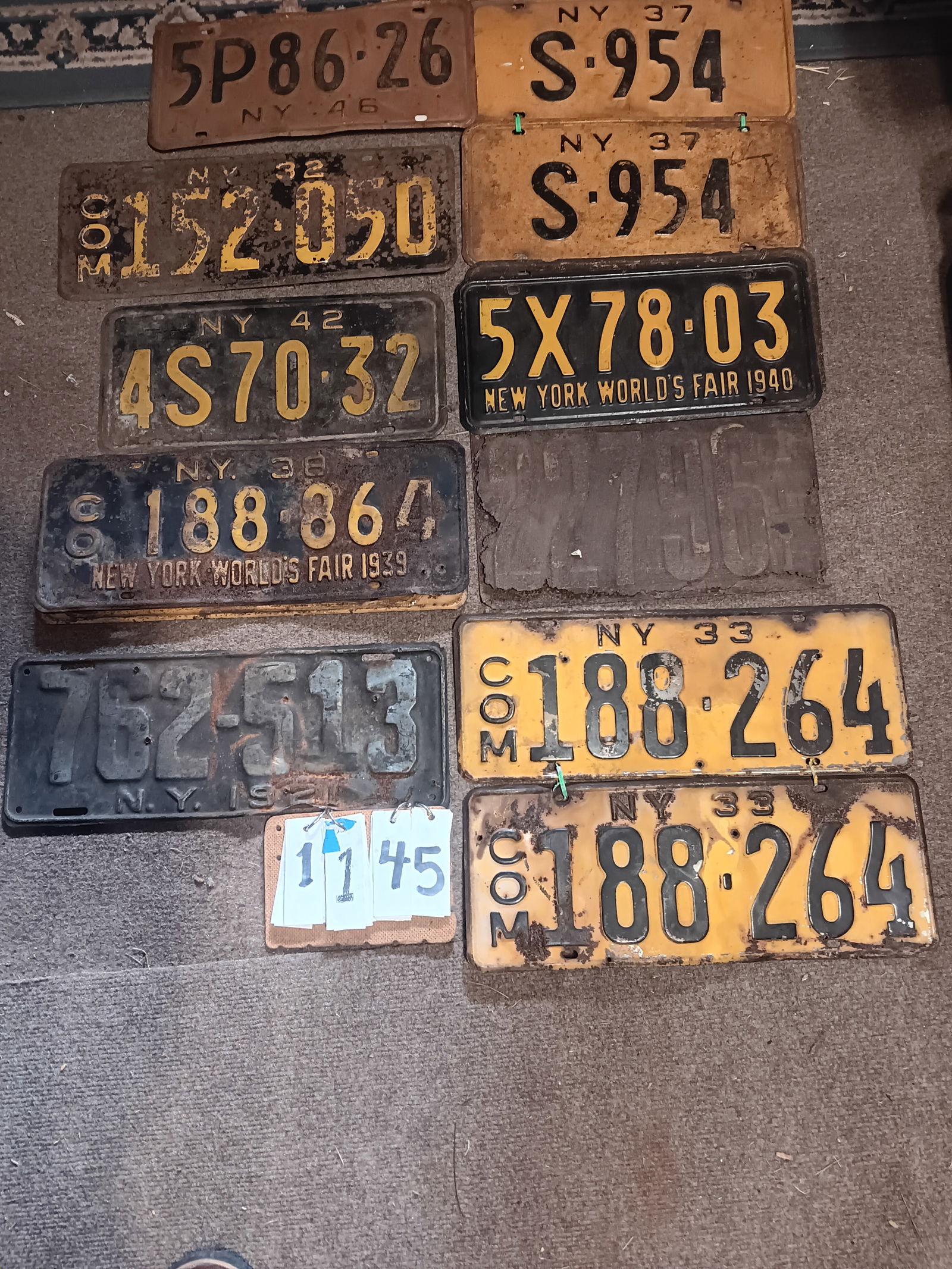 39 Piece License Plate Collection (1 of 5)
