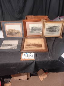 Five Framed Real Photos of Railroads (1 of 7)