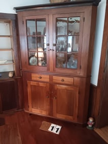 Penn. Two-Part Corner Cupboard