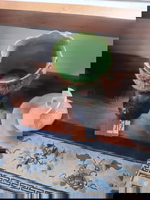 Nice 1890s Two-Part Art Pottery Jardiniere