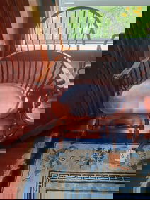 Two 1900s Windsor Style American Solid Seat Chairs