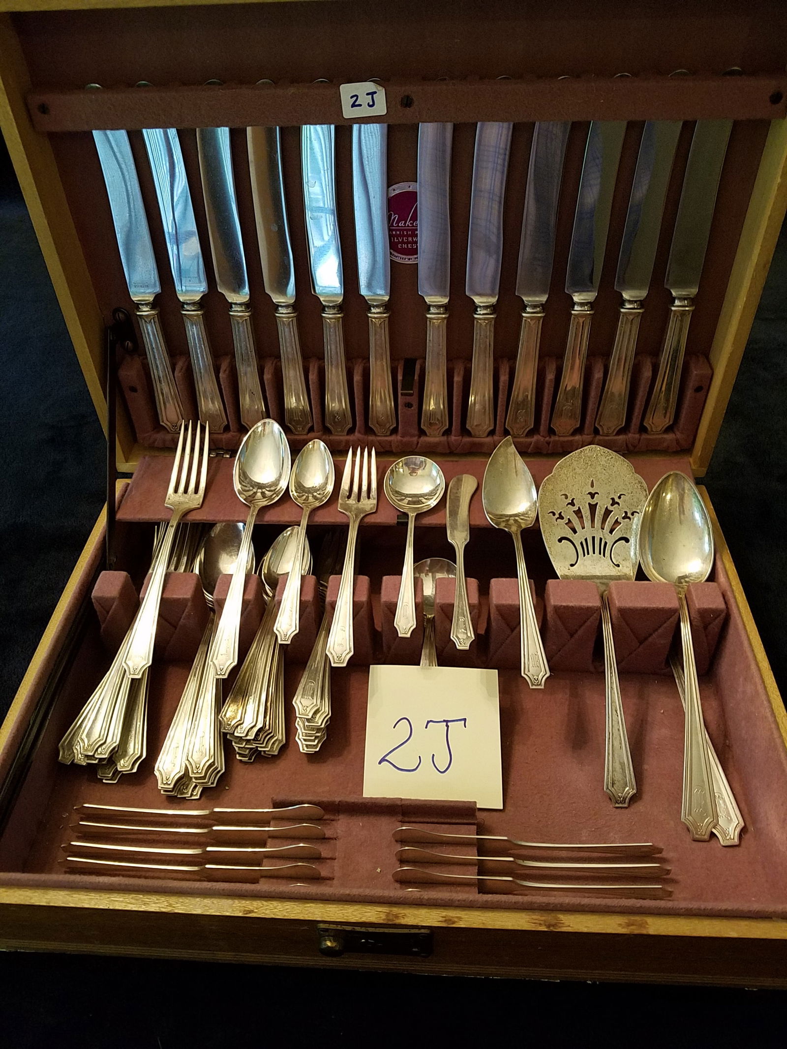 86 Piece Whiting Manf. Co. King Albert 1919 Flatware Set (1 of 6)