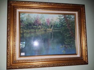 Ruth A. Uhlig Pastel Painting Titled "St. Lawrence Valley"