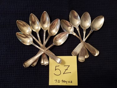 Ten Miscellaneous Sterling Silver Spoons