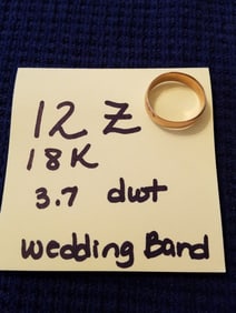 18K Yellow Gold Wedding Band