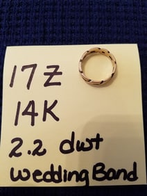 14K Yellow Gold Wedding Band