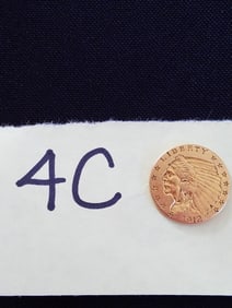 American 1912 $2.50 Indian Head Gold Coin