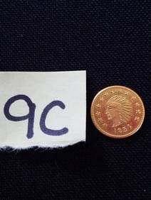 American 1854 50¢ California Gold Coin