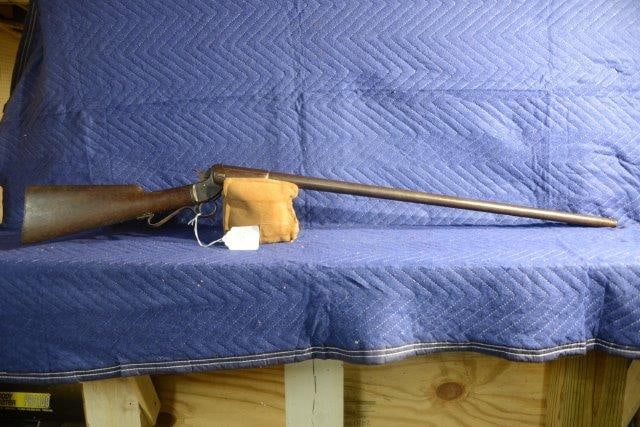 J. Stevens & Co. Single Shot Shotgun: J. Stevens & Co. single shot 12 gauge shotgun. Antique tip-up with 32" barrel. Serial No. 5197.