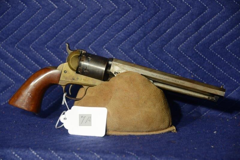 Italian Navy Model Revolver: Italian Navy Model Revolver. 36 cal. black powder revolver. 7.5" barrel with pitting. Serial No. 3499.