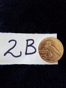 American 1913 $5 Indian Head Gold Coin