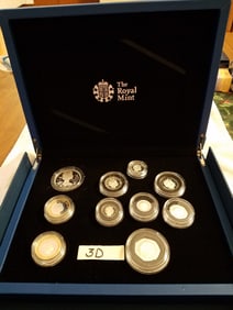 2012 UK Diamond Jubilee Silver Proof Coin Set