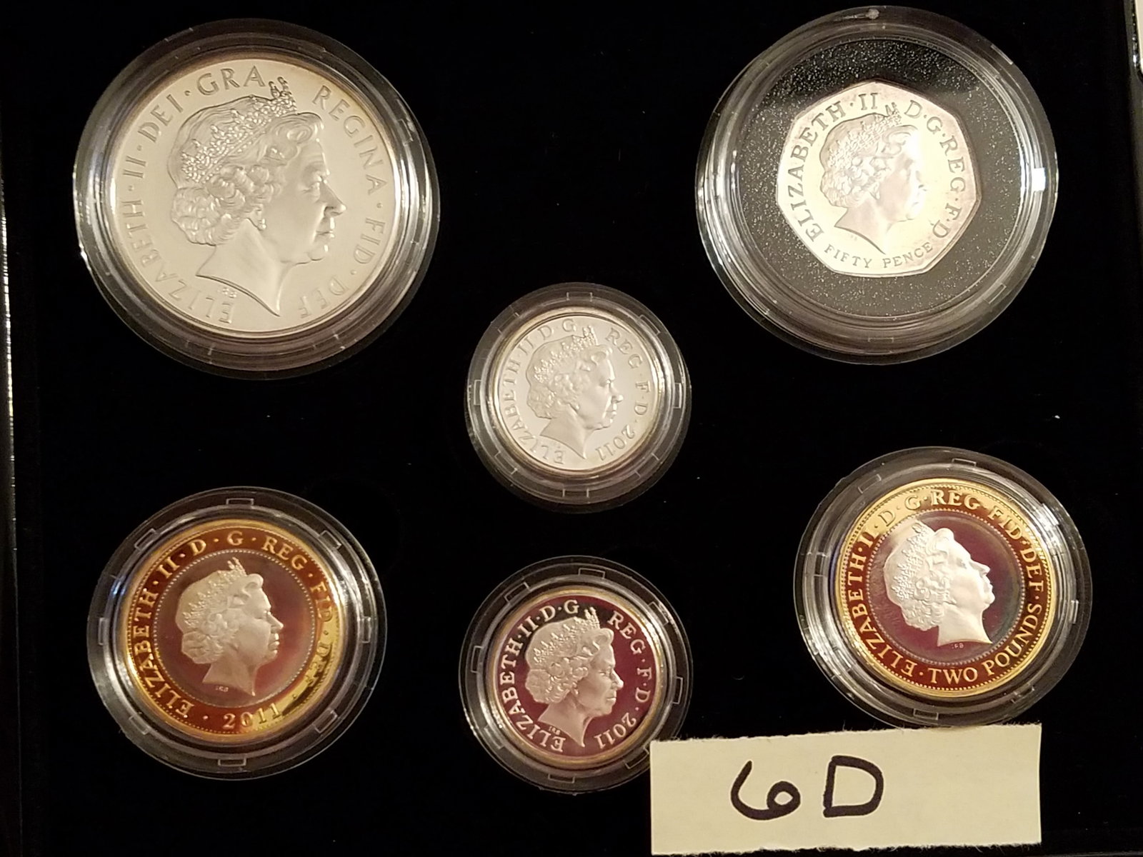 2011 UK Silver Celebration Coin Set: 2011 UK Silver Celebration coin set. Total weight of 79.28 grams of .925 silver. See photos for individual coin silver content.