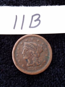 American 1857 Liberty Head Large Cent