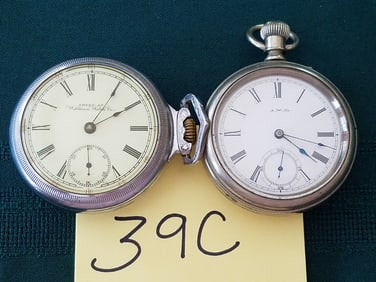 Two Silver Plated Pocket Watches