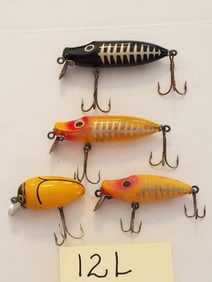 Four Vintage Fishing Lures by Millsite Mfg.