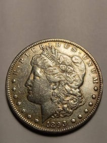 1893 US Morgan Silver Dollar