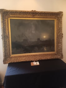 Monumental Henry Golden Dearth Oil on Canvas Painting