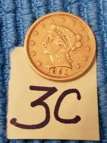 1851 $2.50 Liberty Head Gold Coin