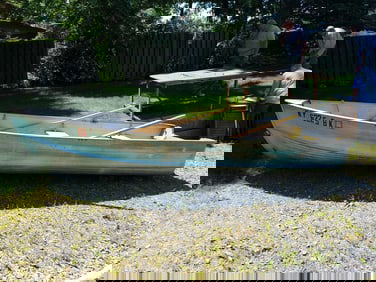 Aluminum Fishing Boat with Oars
