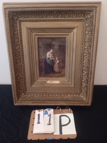 Oil on Board Painting by Leon Emile Caille
