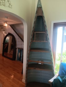 Signed Old Town Canoe Bookshelf