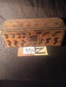 Two Nice 1830s American Folk Art Blanket Boxes