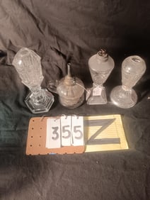 Four 18c to 19c Whale Oil Lamps