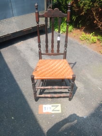 18c American Banister Back Side Chair