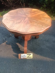 Unusual 1860s Three Leg Empire Mahogany Table