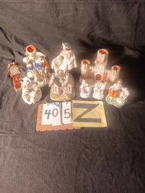 Nine Excellent Pieces of Early 19c Staffordshire Pottery