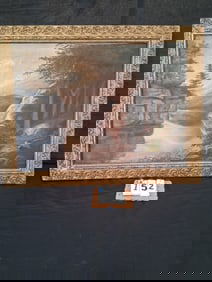 Oil of Landscape Painting of Mountains and Streams
