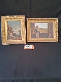 Two 19c Oil on Canvas Paintings