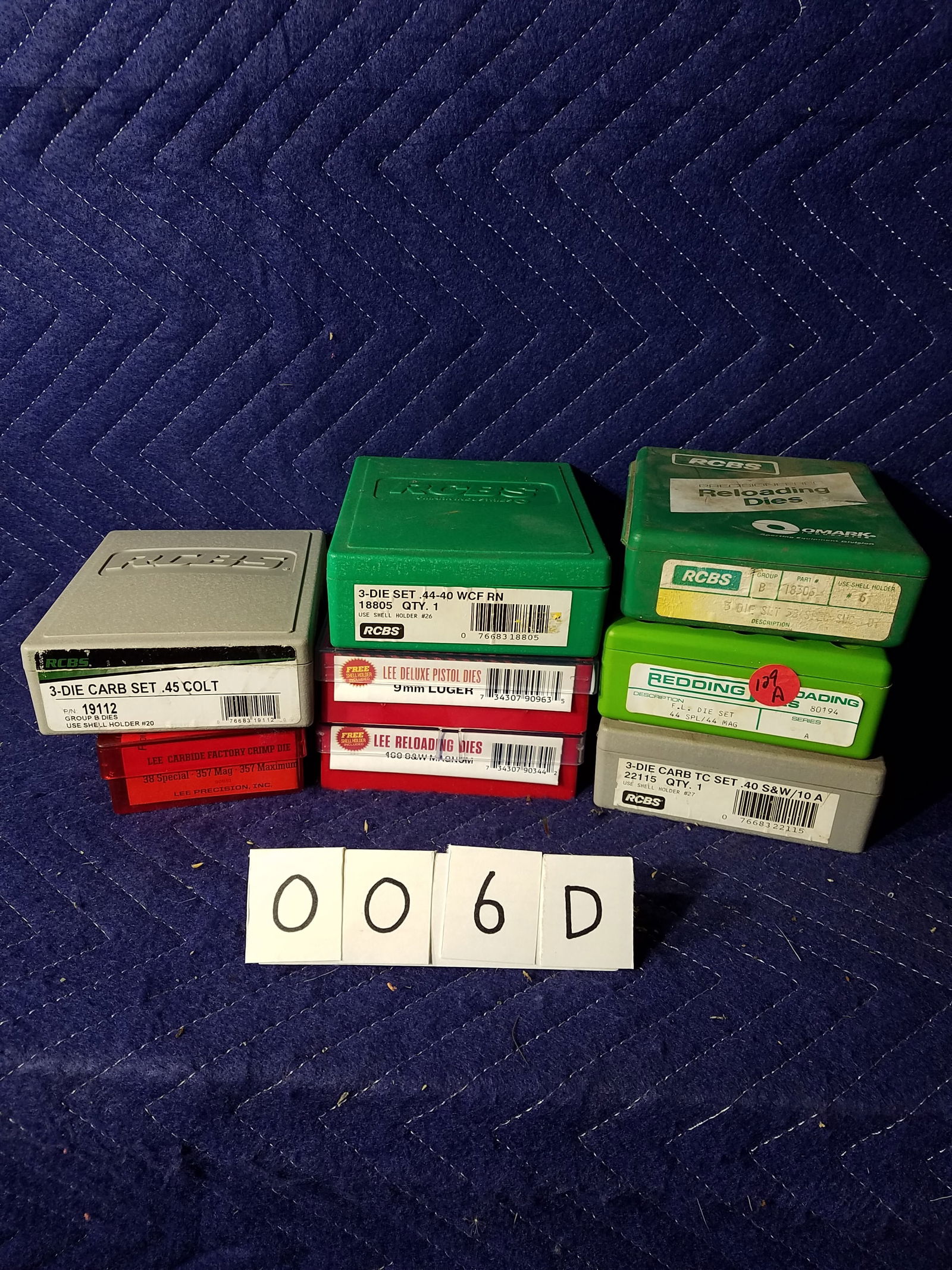 Assorted Handgun Die Sets: Assorted handgun die sets. See photos.