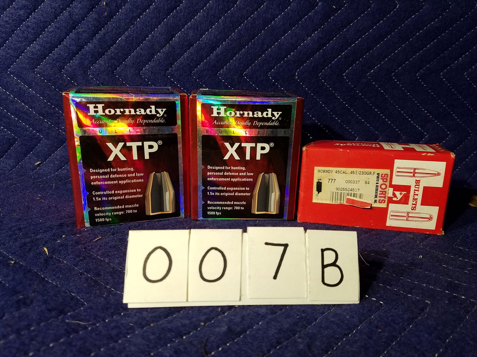 45 Caliber Bullets: 45 caliber bullets. Hornady. See photos.