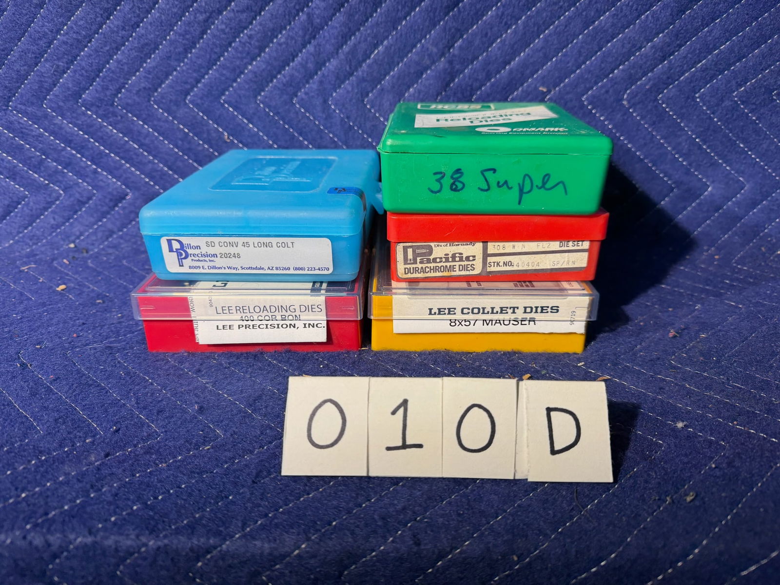 Assorted Rifle Die Sets: Assorted rifle die sets. Also includes one handgun die set. See photos.