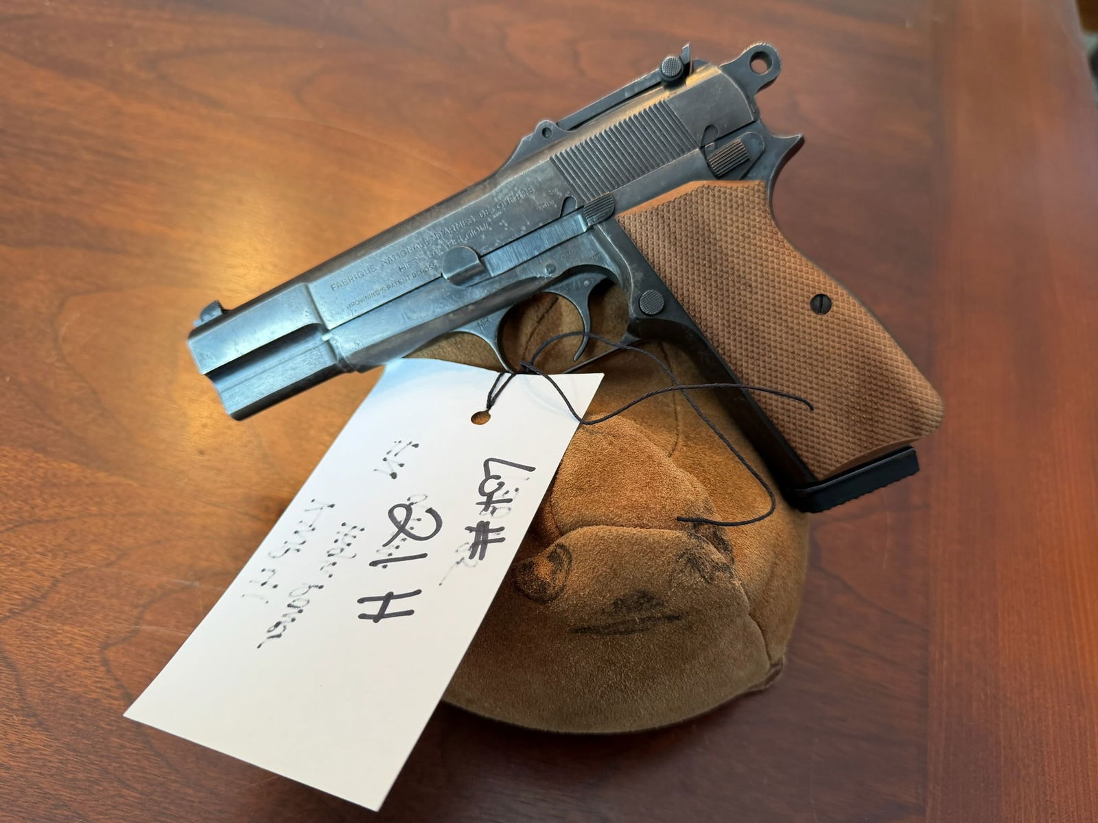 FN Hi Power: FN Hi Power. 9mm. Original rifle leaf rear sight. Serial No. 138135. See photos. Magazine will go with the gun for LEO, FFL OR OUT OF STATE SALES ONLY. MAGAZINE IS NOT NYS COMPLIANT.