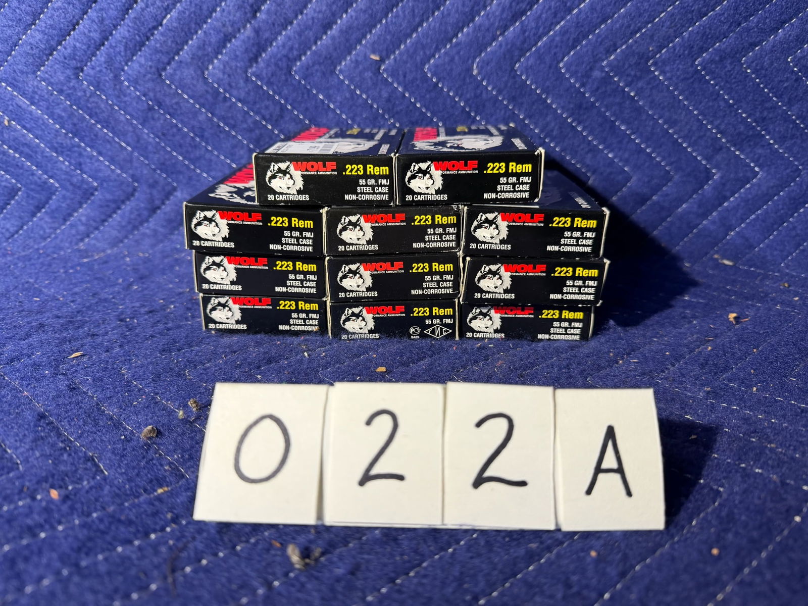 223 Ammo: Wolf Performance 223 ammunition. 55 grain FMJ. 220 rounds. See photos.